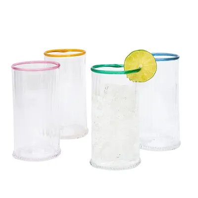 Nell Highball Assorted Set of 4 - Multi