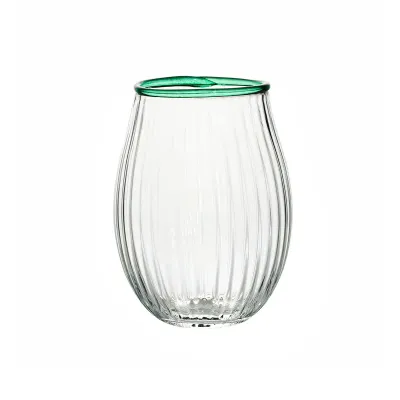 Nell Watercress Stemless Wine Glass