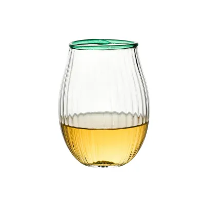 Nell Watercress Stemless Wine Glass