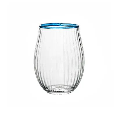 Nell Chambray Stemless Wine Glass