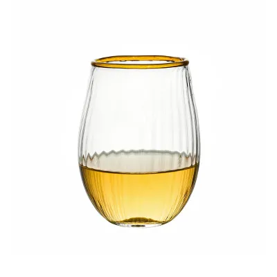 Nell Daffodil Stemless Wine Glass