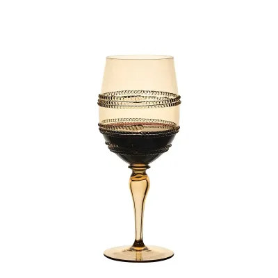 Ella Amber Wine Glass