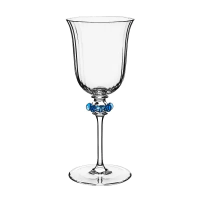 Nell Chambray Ruffle Wine Glass