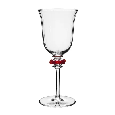Nell Ruby Ruffle Wine Glass