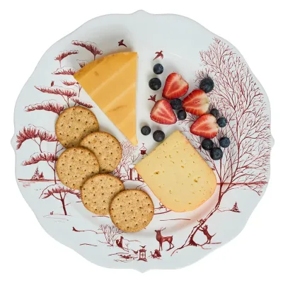 Country Estate Ruby Winter Frolic Charger/Platter