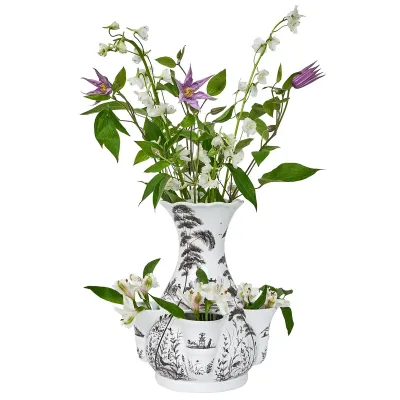 Country Estate 11.5" Tulipiere Vase- Flint Grey