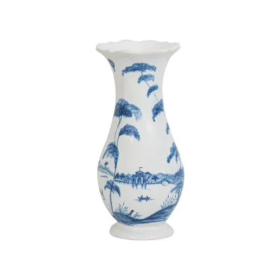 Country Estate 9" Vase - Delft Blue