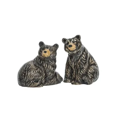 Clever Creatures Black Bear Salt and Pepper Shakers Set (2pc)