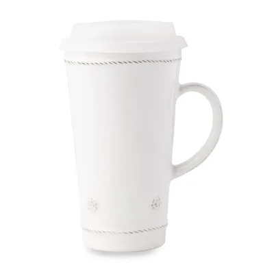 Berry & Thread Whitewash Travel Mug with Silicone Lid