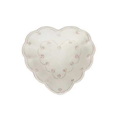 Berry & Thread Whitewash Heart Bowl 6.5"