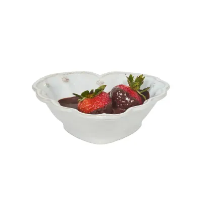 Berry & Thread Whitewash Heart Bowl 6.5"