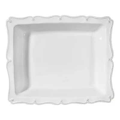 Berry & Thread Whitewash 17" Rectangular Baker