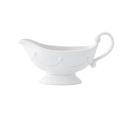 Berry & Thread Whitewash Sauce Boat & Stand