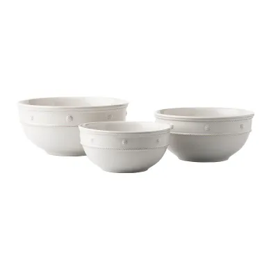 Berry & Thread Whitewash Nesting Serving Bowl Set of 3 Pc