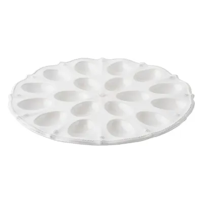 Berry & Thread Whitewash 13" Deviled Egg Platter