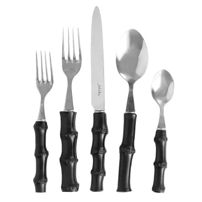 Bamboo 20 pc Place Setting Black
