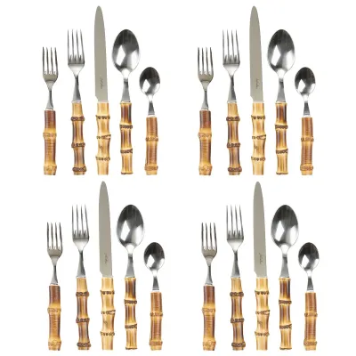 Bamboo 20 pc Place Setting Natural