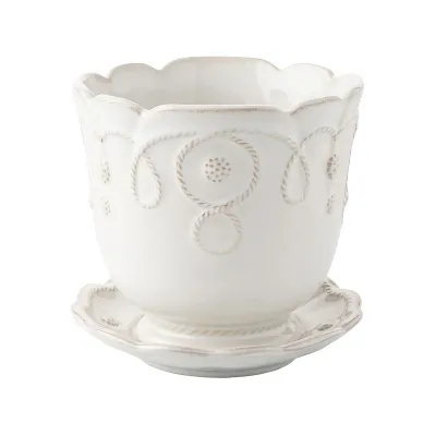 Jardins du Monde 5" Planter - Whitewash