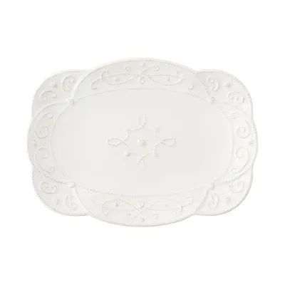 Jardins du Monde Whitewash 15" Platter