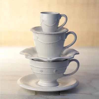 Berry & Thread Whitewash Scalloped Saucer