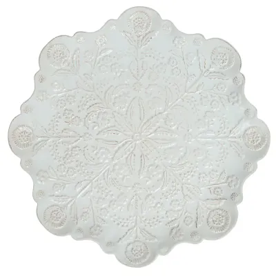 Berry & Thread Whitewash Thistle Charger/Platter