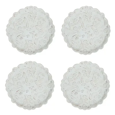 Berry & Thread Whitewash Thistle Cocktail Plate Set of 4