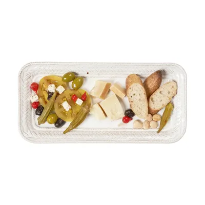 Le Panier Whitewash 13" Hostess Tray