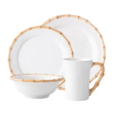 Bamboo Natural 4pc Place Setting