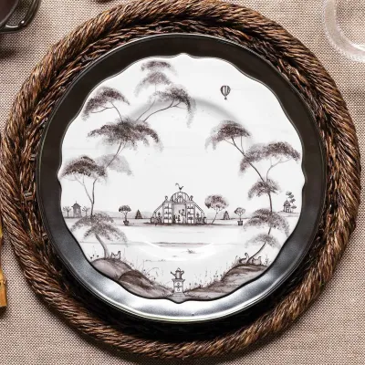Pewter Stoneware Charger