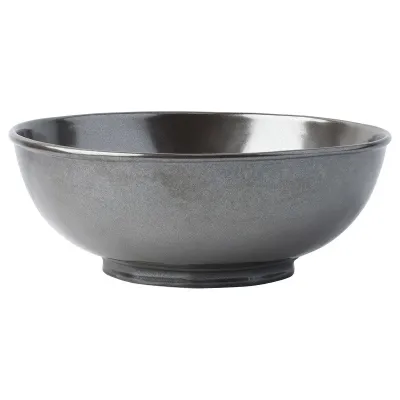 Pewter Stoneware 10" Serving Bowl