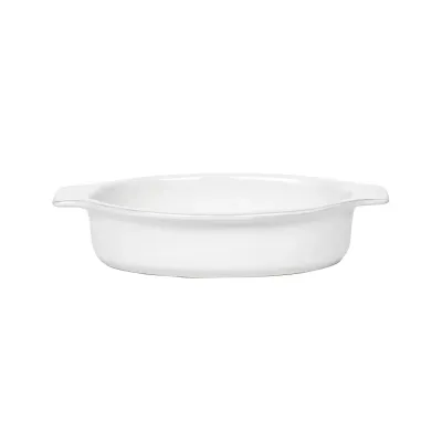 Puro 12" Oval Baker Whitewash