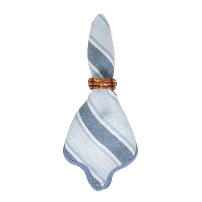 Cabana Stripe Napkin Set of 4 - Ocean