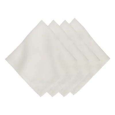 Berry Scallop White Napkin Set of 4
