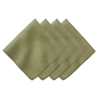 Berry Sage Scallop Napkin Set of 4
