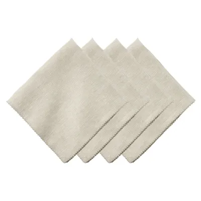 Berry Natural Scallop Napkin Set of 4