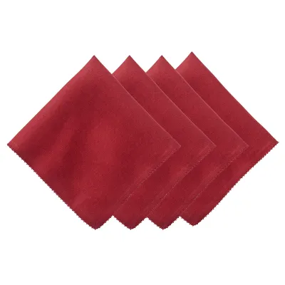 Berry Ruby Scallop Napkin Set of 4