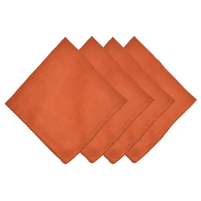 Berry Pumpkin Scallop Napkin Set of 4