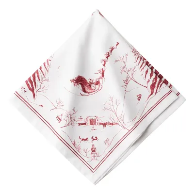 Country Estate Winter Frolic Ruby Napkin Ruby