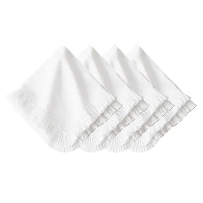 Mademoiselle White Napkin Set of 4