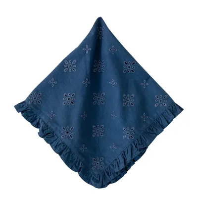 Eyelet Napkin - Navy