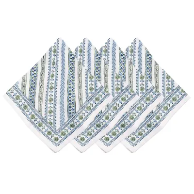 Seville Stripe Green Napkin Set of 4