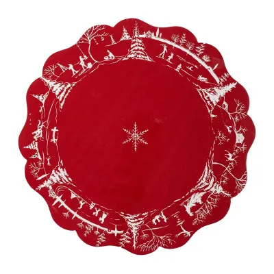 Winter Frolic Placemat Set of 4 15"L, 15"W, .125"H/each