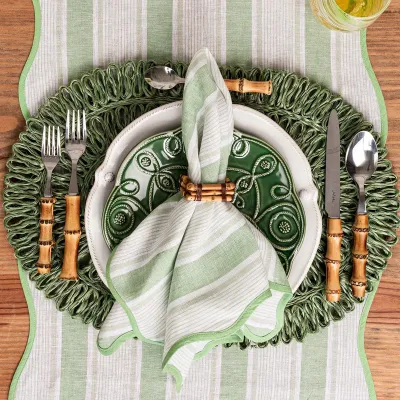 Straw Loop Oval Placemat - Seagrass