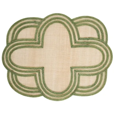 Scallop Stripe Seagrass Placemat