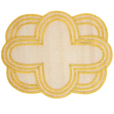 Scallop Stripe Sunshine Placemat