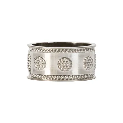 Berry & Thread Napkin Ring - Silver