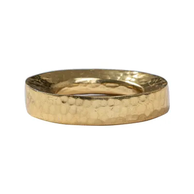 Puro Gold Napkin Ring 2.5"L, 1.75"W, 0.5"H