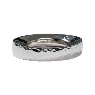 Puro Nickel Napkin Ring 2.5"L, 1.75"W, 0.5"H