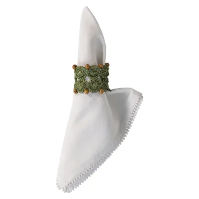 Macrame Napkin Ring - Green