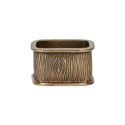 Blenheim Oak Napkin Ring Brass